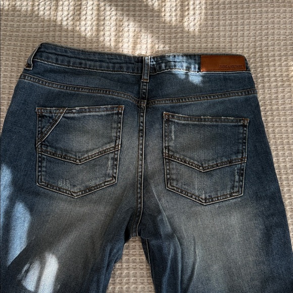 Zadig & Voltaire Blue Denim with Brown Stitching - Picture 7 of 13